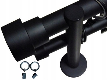 Карниз для штор БЕЛЫЙ ЧЕРНЫЙ Карниз для штор 25/19MM 240CM.