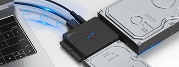 АДАПТЕР ДИСК МОСТ USB 3.1 SATA III IDE 16 ТБ LED