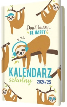 KALENDARZ A5 SZKOLNY KSIĄŻKOWY 2025 PLAN ZAJĘĆ PLANER NOTATKI 16 MIESIĘCY