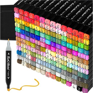 АЛКОГОЛЬНЫЕ МАРКЕРЫ PRO TRIPS MARKERS НАБОР МАРКЕРОВ ДВУХСТОРОННИХ ИЗ 80 ШТ. + КОРОБКА