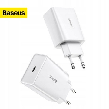 ЗАРЯДНОЕ УСТРОЙСТВО BASEUS FAST USB-C 20 Вт УНИВЕРСАЛЬНОЕ ДЛЯ IPHONE 12 13 14 15 PRO MAX