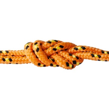 Lina Linka polipropylenowa pleciona żeglarska pomarańcz 4mm 2m