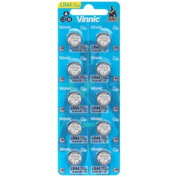 BATERIA AG13 LR44 1,5V ALKALICZNA VINNIC BLISTER
