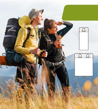 ŚPIWÓR TURYSTYCZNY MUMIA Z ZAMKIEM ROZMIAR M - CIEPŁY, ULTRALEKKI, PODRÓŻNY