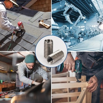 Tulejki do naprawy gwintu M10/M8 redukcja L=20mm stal nierdzewna 10szt.