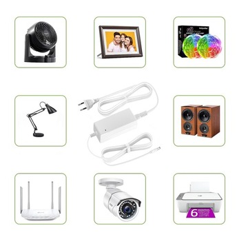 СТАБИЛИЗИРОВАННЫЙ БЛОК ПИТАНИЯ 12 В 5А 45 Вт ДЛЯ СВЕТОДИОДНОЙ ЛЕНТЫ DVR NVR МЕБЕЛЬНОЙ КАМЕРЫ CCTV