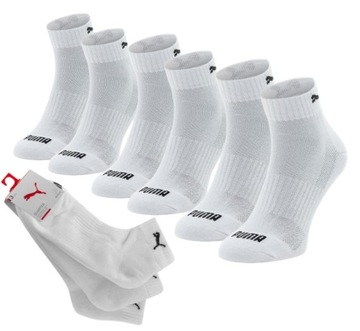 Skarpety zakostki Puma FROTTA 3PAK r.35/38 białe