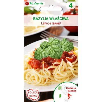 Bazylia Lettuce Leaved nasiona pomarszczone liście