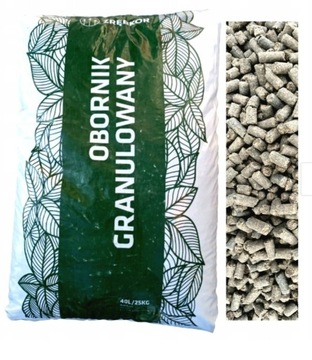 OBORNIK ORGANICZNY GRANULOWANY 40L 25KG NAWÓZ NATURALNY