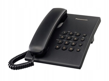 TELEFON PRZEWODOWY STACJONARNY PANASONIC CZARNY