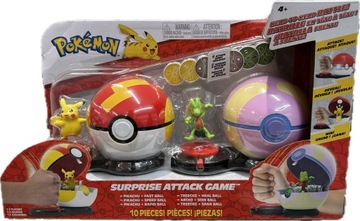 Pokemon Surprise Attack Game pikachu + treecko Pikaczu LIMITOWANA WERSJA