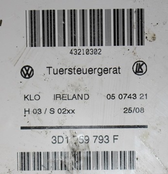 MOTOR STĚRAČE PŘEDNÍ LEVÝ 3D1959793F VW TOUAREG I