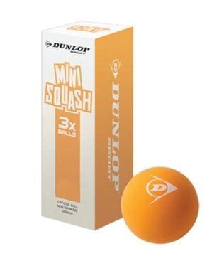 PIŁKI DO SQUASHA DLA DZIECI DUNLOP PLAY 3 SZTUKI