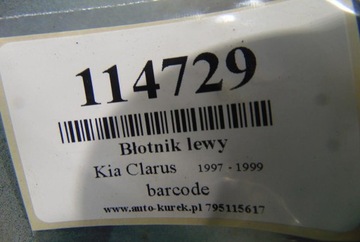 KIA CLARUS BLATNÍK LEVÝ