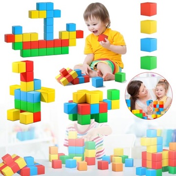 3D MAGNETYCZNE KLOCKI, MAGNETYCZNE KOSTKI DO UKŁADANIA DLA MAŁYCH DZIECI