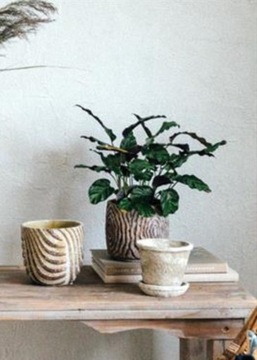 КОРИЧНЕВЫЙ ЦВЕТОЧНЫЙ ГОРШОК С ДЕКОРАТИВНОЙ ШТЕМПАННОЙ КРЫШКОЙ 17х16