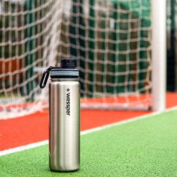 Термос Термобутылка Wessper Steeline Бутылка для воды 700 мл 0,7л — Серебристый