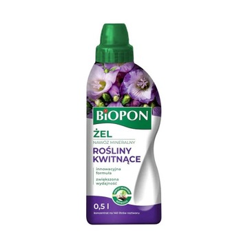 BIOPON NAWÓZ ŻEL ROŚLIN KWITNĄCYCH SKRZYDŁOKWIAT KAWOWCA STRELICJA KALATEI