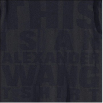 Alexander Wang czarny tshirt sportowy S