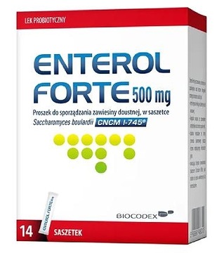 Enterol Forte 500mg, 14 saszetek