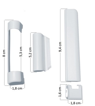 НАКЛАДКИ ДЛЯ ЛЕВОЙ И ПРАВОЙ ПЕТЛИ НАКЛАДКИ ДЛЯ ПЛАСТИКОВЫХ ДВЕРНЫХ ОКОН DRUTEX