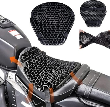 Poduszka do siedzenia motocykla żelowa amortyzująca siatka Oddychający