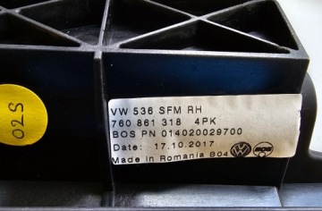 VW TOUAREG III 3 СОЛНЦЕЗАЩИТНАЯ ШТОРКА ПРАВОГО ЗАДНЕГО СТЕКЛА 760861318