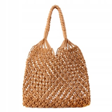 Torba Plażowa Shopper Na plażę Torba ze słomy