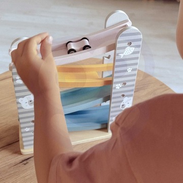 ДЕРЕВЯННАЯ ГОРКА VIGA ДЛЯ ДЕТСКИХ АВТОМОБИЛЕЙ POLARB CARS