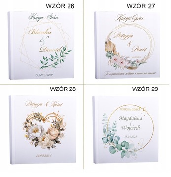 ГОСТЕВАЯ КНИГА БЕЛЫЕ открытки на свадьбу, свадьба с вашей печатью