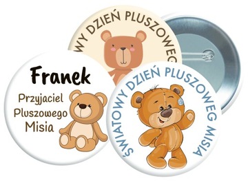 Przypinki dzień pluszowego misia przypinka button