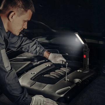 Многофункциональный складной рабочий фонарь, заряжаемый через USB.