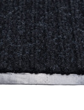 КОВРИК ДЛЯ ВХОДНОЙ ДВЕРИ, КОВРИК ДЛЯ ОБУВИ В ПОЛОСКУ, 50x80СМ, ЧЕРНЫЙ