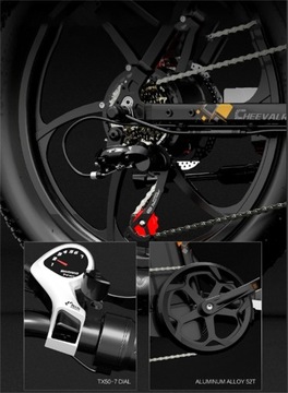 Rower elektryczny składany 500W 20Ah 35km/h 150km 20“ Damski/Mężczyzna