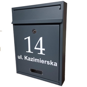 Skrzynka na listy z adresem zamieszkania Seven