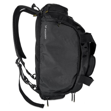 Дорожная спортивная сумка, рюкзак, ручная кладь, 40х20х25см, черная