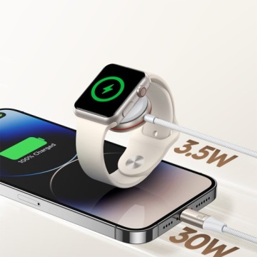 ИНДУКТИВНОЕ ЗАРЯДНОЕ УСТРОЙСТВО JOYROOM 2в1 ДЛЯ APPLE WATCH И КАБЕЛЬ LIGHTNING ДЛЯ IPHONE