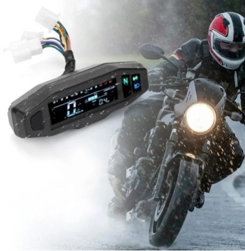 МОТОЦИКЛЕТНЫЙ СПИДОМЕТР LCD МИНИ