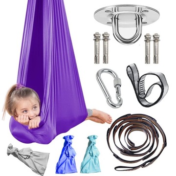 CHUSTA AKROBATYCZNA SENSORYCZNA AERIAL JOGA h