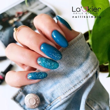 Zestaw 9x La'kier lakier hybrydowy top baza lampa