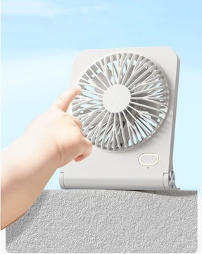 Настольный вентилятор Mini USB Настольный вентилятор, 3 скорости, белый, 2000 мАч