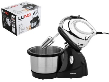 MIKSER RĘCZNY Z OBROTOWĄ MISĄ 200W LUND