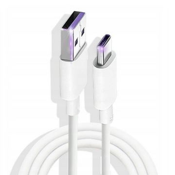ORYGINALNY KABEL - HUAWEI P10 P20 P30 P40 Pro Lite MATE 20 10 USB typ C 5A