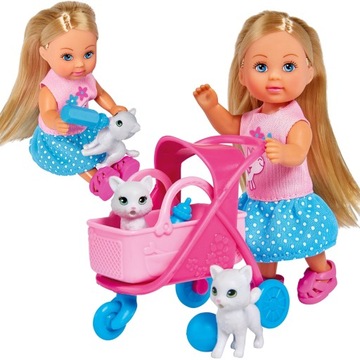 SIMBA EVI OPIEKUNKA KOCIAKÓW MINI LALKA + 2 KOTY
