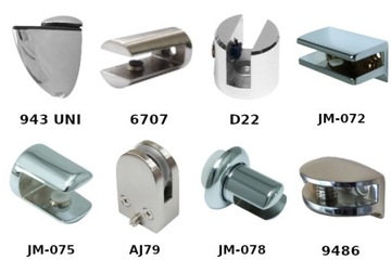 Полкодержатель стеклянный JM-075 ХРОМ Irwar