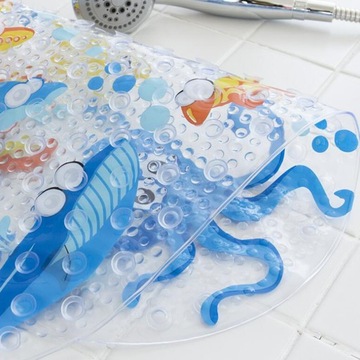 Мультяшные коврики для ванной, мягкие противоскользящие, 69x38 см, с