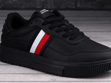 Buty męskie Tommy Jeans SUPERCUP LEATHER STRIPES