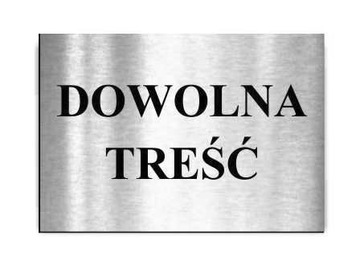 Tabliczka NA ZAMÓWIENIE dowolny grawer 65x65 mm