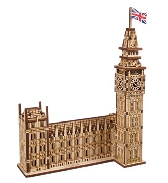 Ugears Drewniany model Big Ben Puzzle 3d do Składania