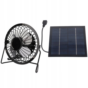 5W WENTYLATOR PRZENOŚNY PANEL SŁONECZNY USB